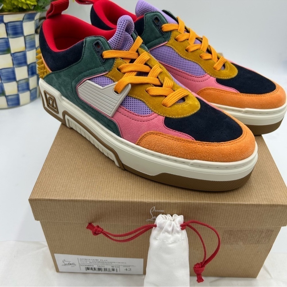 Men’s Christian Louboutin, Astroloubi trainer sneakers size 42 made in Italy